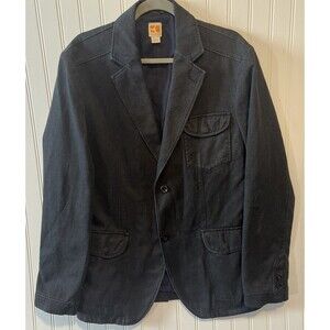 Boss Orange Men’s Bonday-D Blazer Charcoal Grey Blue Lining 2 Button Front 42R